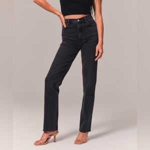 Abercrombie High Rise 90s Straight Jeans